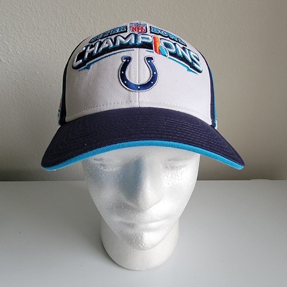 Reebok Other - New Indianapolis Colts NFL Super‎ Bowl Champion Reebok Adjustable Cap Hat White
